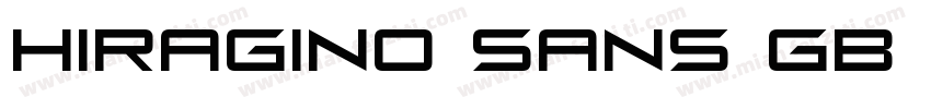 Hiragino Sans GB W0字体转换